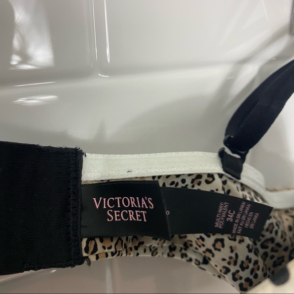 VICTORIAS SECRET Leapord-Print Push-Up Bra 32C - Picture 6 of 7